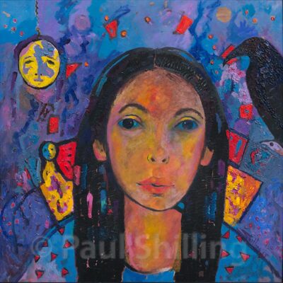 Girl with Raven